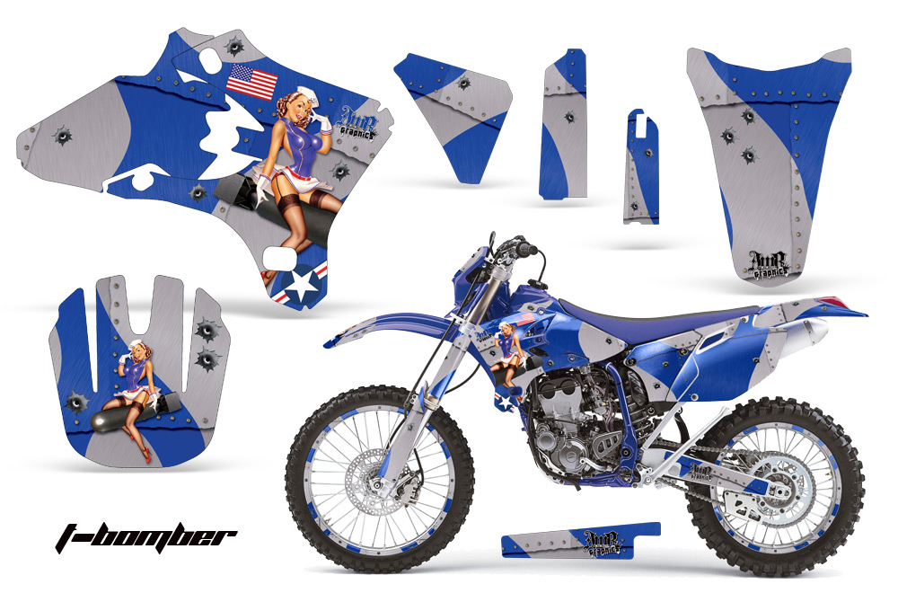 Yamaha WR250 WR450 03-04 05-06 Graphics Kit TB BL NPs